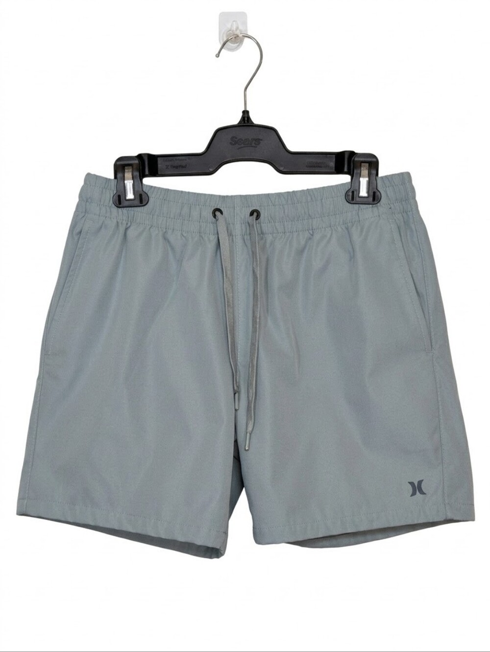Hurley Offshore Pull On Volley Swim Shorts Mens Size Small Green Zip Pocket
